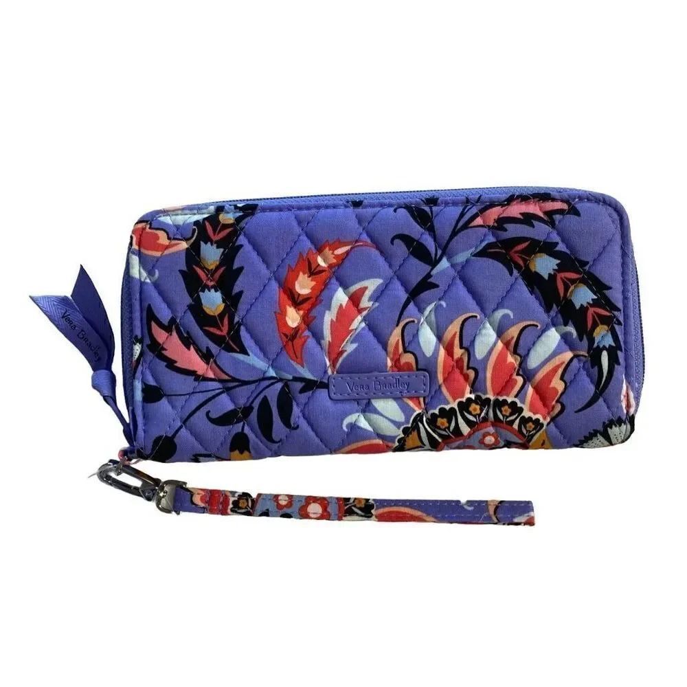 VERA BRADLEY RFID ACCORDION WRISTLET in Signature Cotton - Mural Garden